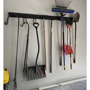 13 PCS Tool Storage Rack, 64 Inches Adjustable Garage Organization Wall Mounted